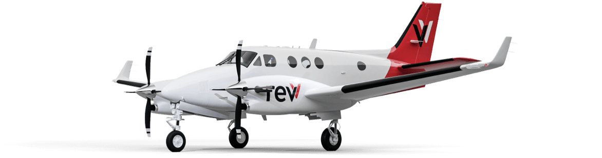 king air c90 with revv branding
